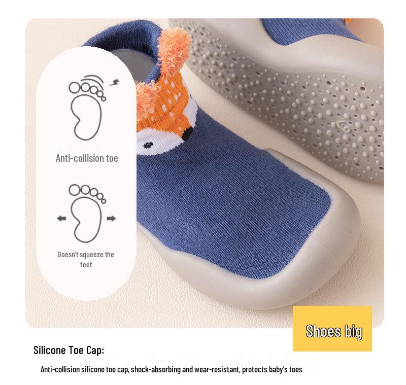 2026 Spring Kids Cartoon Sock Shoes: Soft Sole Slip-on for Boys & Girls