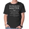 Unisex Crew Neck T-Shirt Dungeon Master Dictionary Graphic Short Sleeve Casual Tee