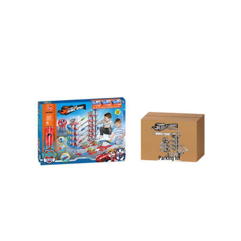Kids' DIY Racing Car Slide Track Educational Assembly Toy