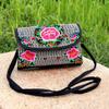 WTEMPO Female Ethnic Style Double-layer Zipper Messenger Bags Women's Large Capacity Casual Cross-body Embroidery Bag
