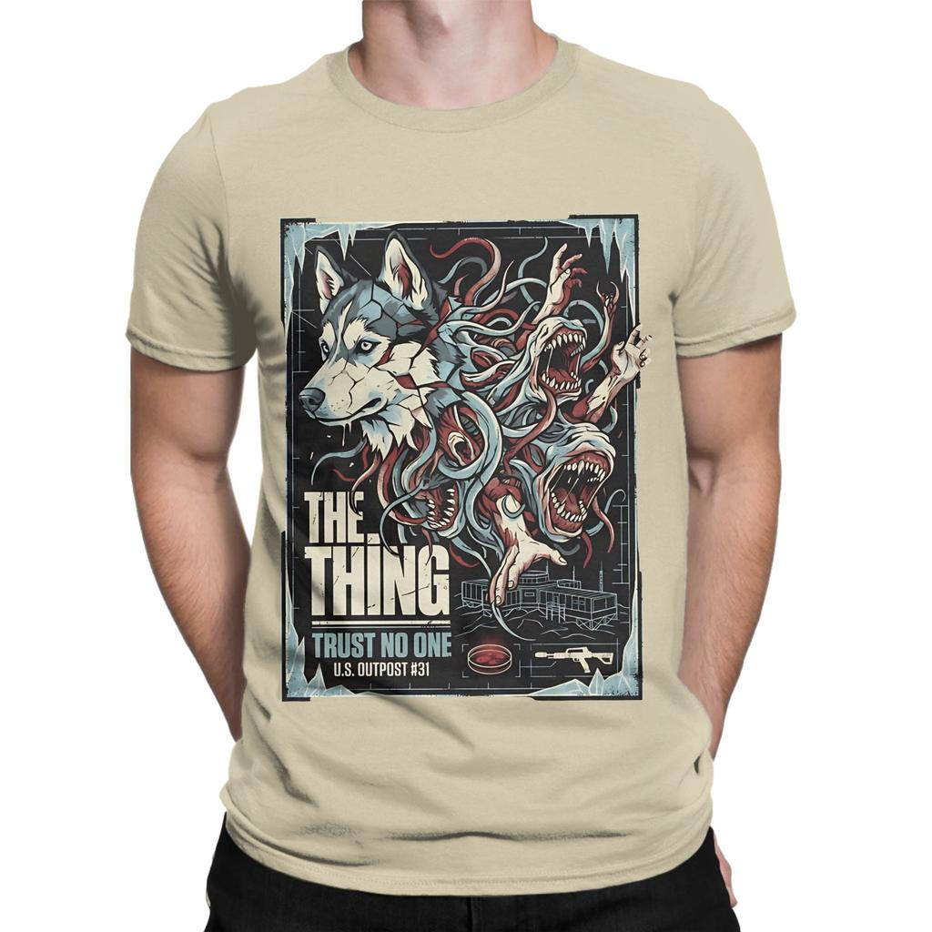 The Thing 1982 Antarctic Horror Classic Novelty 100 Cotton TShirt the thing Tees Tops For Unisex