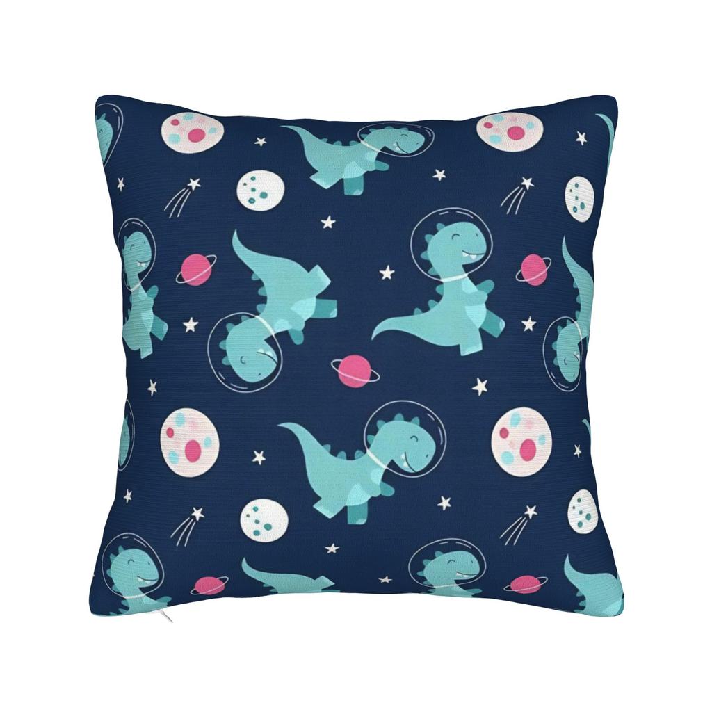 Pillow Cover Fun Dinosaur Pattern Novelty Pillow Case For Sofa Couch Bed Living Room Pillowcases