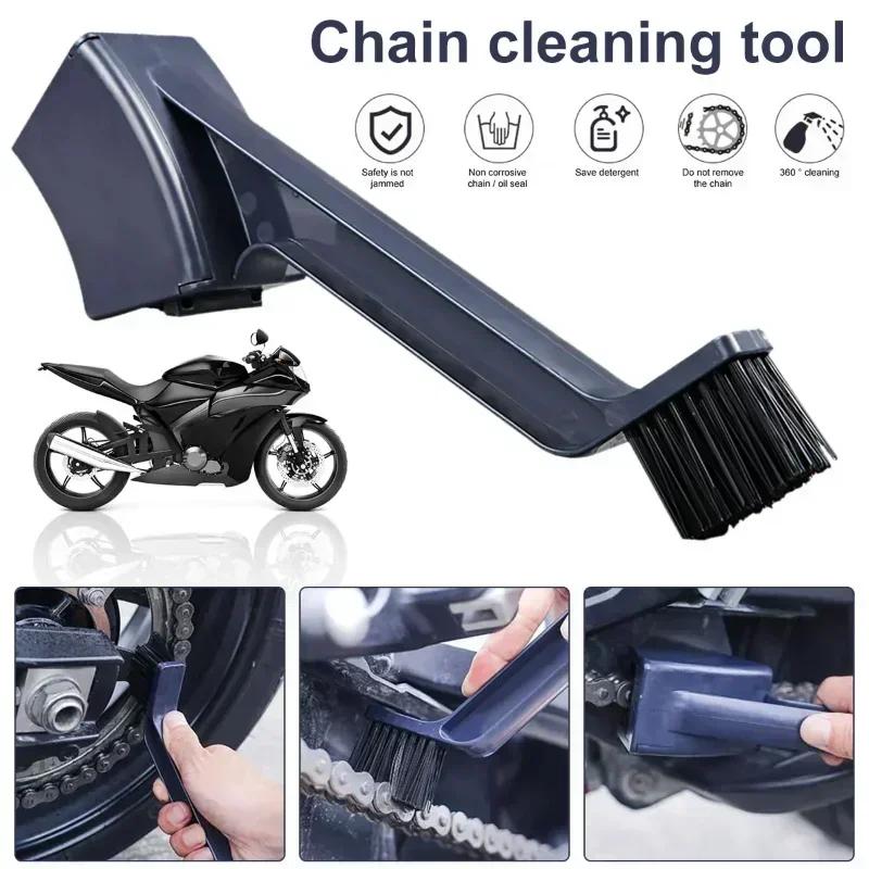 Bike Chain Cleaner Bicycle Motorcycle Chain Cleaning Brush Dual Heads Cycling Cleaning Kit Chain Cleaner Scrubber Tool Kit