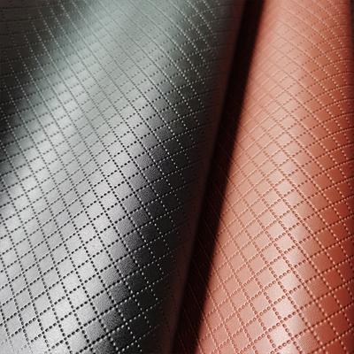 3D Geprägtes Rautenmuster PU-Lederstoff Kunstleder für Sofa Tasche Handtasche Hintergrund Sofamöbel Polsterung