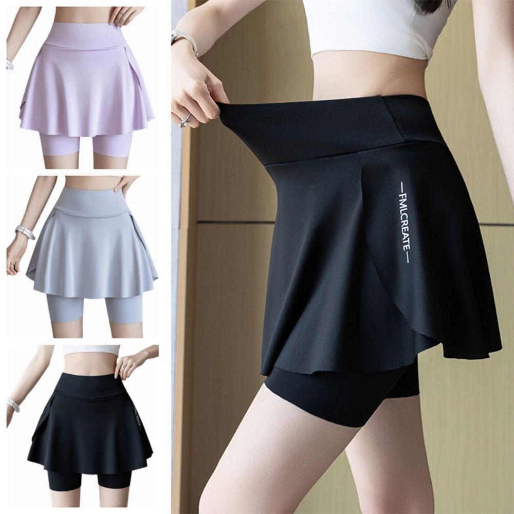 Quick-Drying Women's Tennis Skirts High Waist Fitness Shorts Skirts Women's Yoga Skirt Gym Fitness