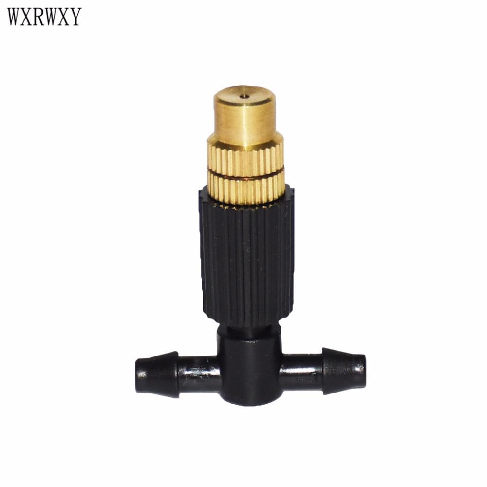 brass misting nozzle brass hose nozzles Water sprayers Drip barbed 1/4"Connector Garden watering sprinklers 6pcs