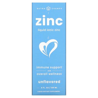 Zinc, Liquid Ionic, Unflavored, 4 Fl Oz (120 Ml)