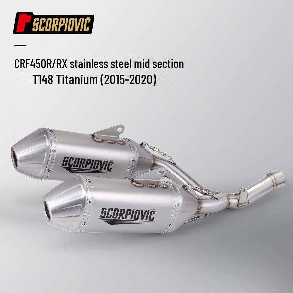 

Вихлопний комплект середньої частини хвоста CRF450 для 2015-2020: Легка установка, не потребує жодних модифікацій