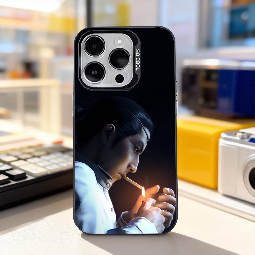 Funny Yakuza 0 Game Phone Case For iPhone 17,16,15,14,13,12,11,Pro,XS,Max,Plus,Mini,SE4,E IMD Matte Black