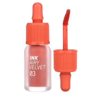 Ink Airy Velvet Lip Tint, 03 Cartoon Coral, 4g (0,14 Unzen)