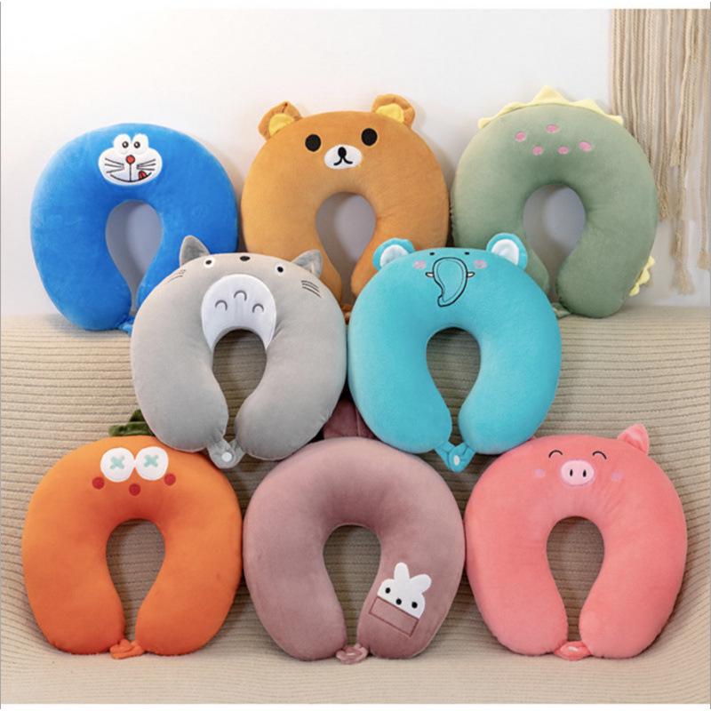 Animal Cartoon U-shaped Pillow - Cute Souvenir Gift for Kindergarten or Birthday
