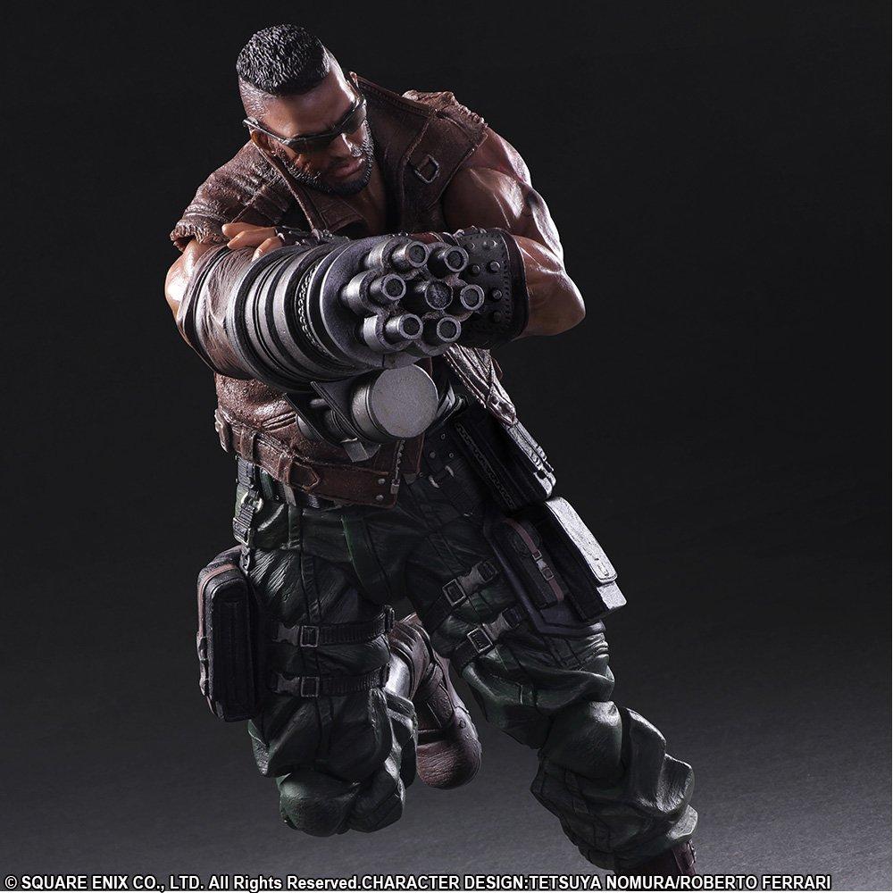 PLAY ARTS Kai FINAL FANTASY VII REMAKE Barrett Wallace Figurină mobilă pictată în PVC Nr. 2
