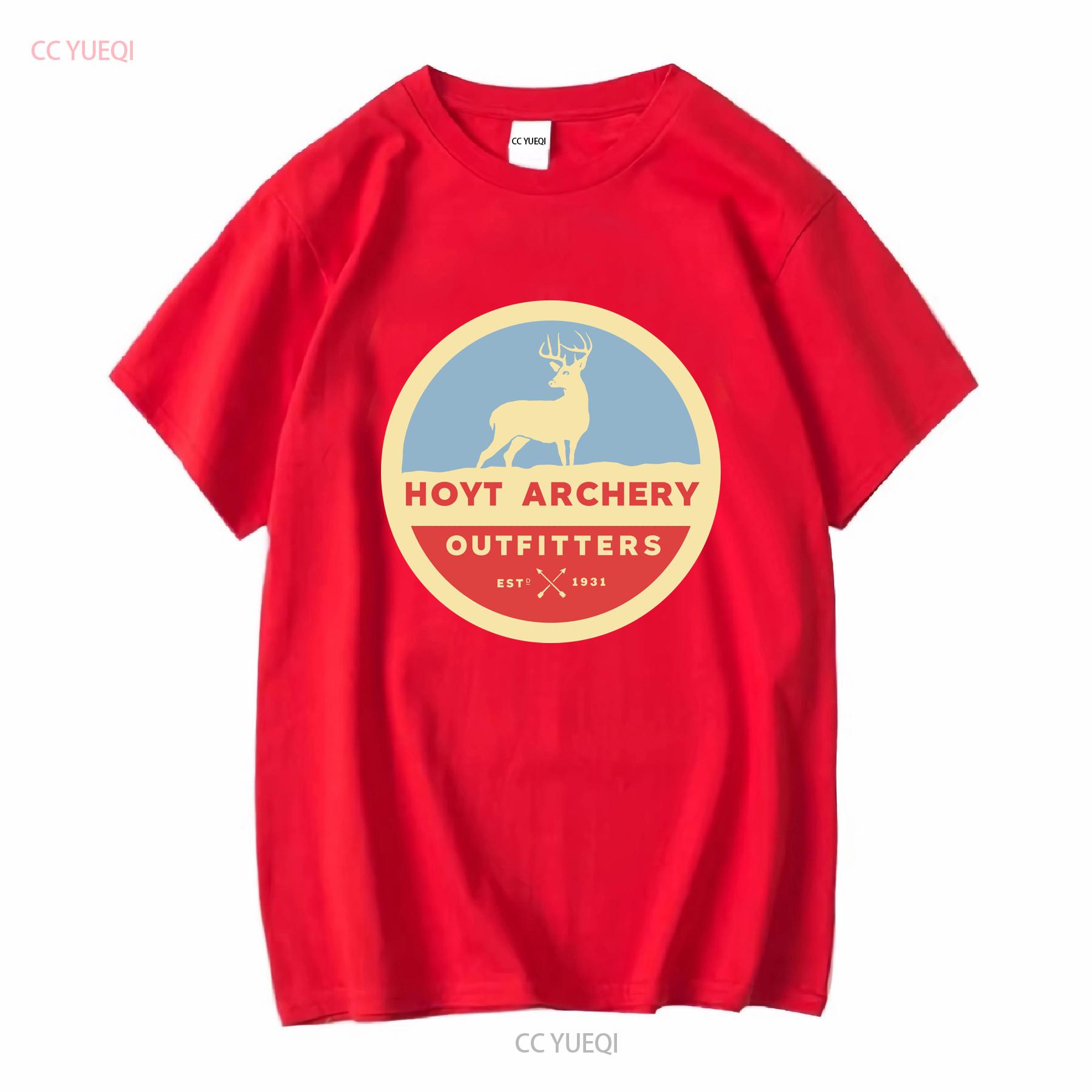 

Hoyt Archery Outfitters Логотип Мужская футболка Размер XL Синий винтажный Стирка Мода Стильный homme дизайнерская одежда Повседневная Унисекс S