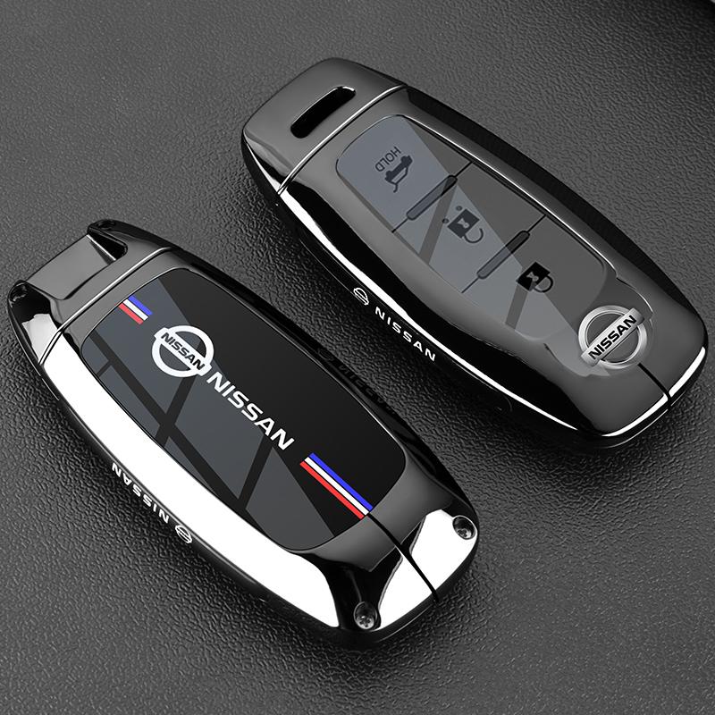 

3 4 Buttons Remote Key Case Cover Shell Fob Holder Keychain For Nissan X-trail T33 Qashqai J12 Teana Altima Ariya 2022 2023