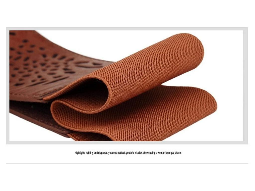 Herbst/Winter Mode Doppelreiher Mantel mit elastischem Bund & breitem Gürtel für Damen