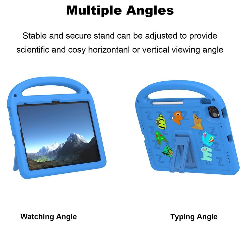 Pro Apple iPad Air 4 5 4. 5. generace 10,9 palce 2020 2022 A2325 A2316 A2588 Pouzdro Bezpečné pro děti Kreslené písmeno Přenosné EVA pěna Nárazuvzdorný Stojan Kryt na tablet