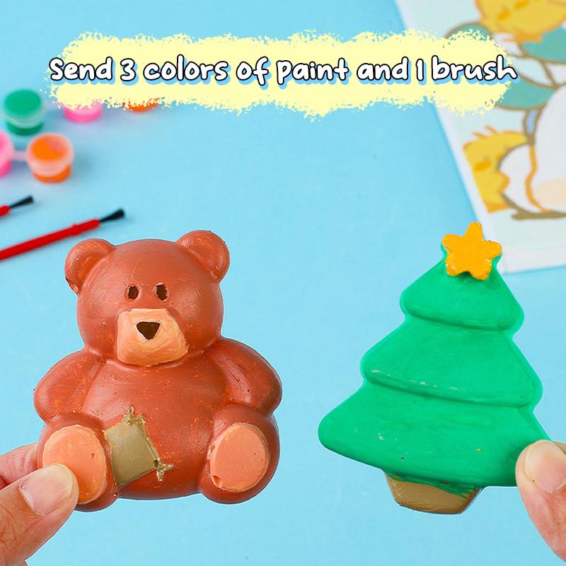 Gjør-det-selv-maleri Gips Dukke Fargelegging Leke Kreativ Håndlaget tegneserie Gips Fargelegging Kunst Grafitti Leke Pedagogisk Leke Bursdagsgave