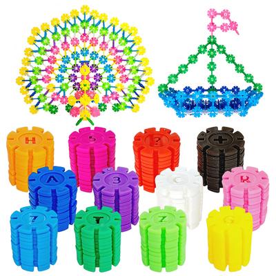 Children Snowflakes DIY Splicing Handmade Toy Building Blocks Toys Kindergarten Game Assembly Educational Toy Kids Gift TMZ