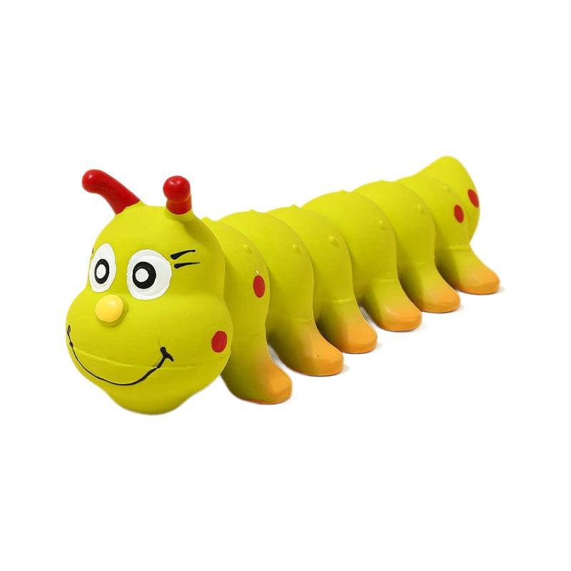 Pet Latex Toy Caterpillar, Slow Rebound Decompression Simulation Caterpillar Medium and Large Dog Sound Toy