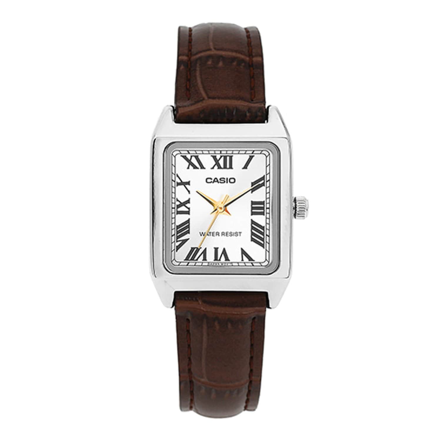 [Casio] LTP-V007L-9BUDF (LTP-V007L-9B) Аналоговые квадратные женские кожаные часы Suneung для студентов