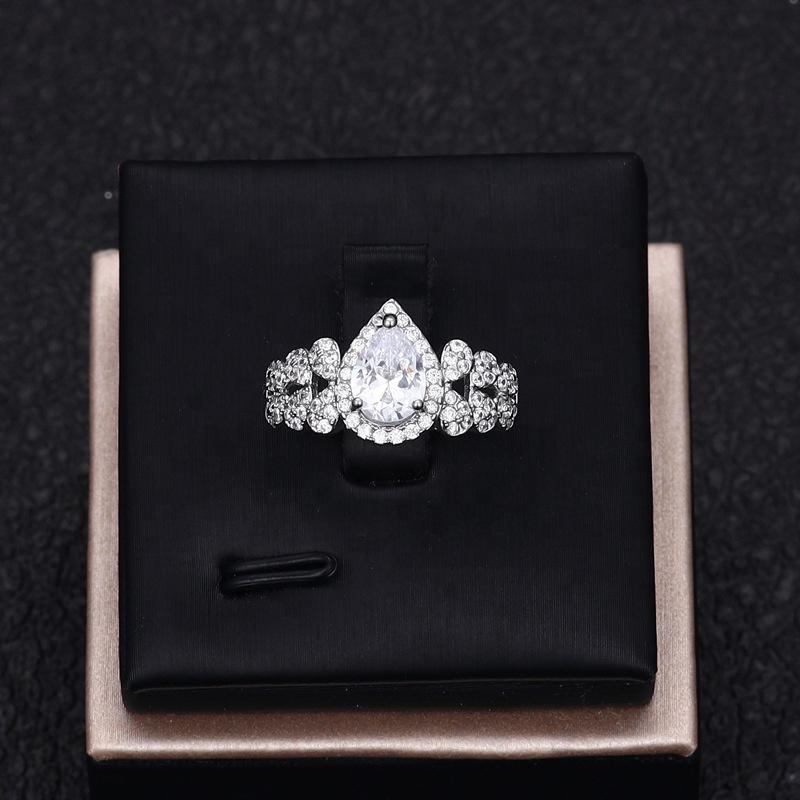 Luxury AAA Zircon Charm Bracelets Pendant Necklace Dangle Earring Rings Sets Fashion Nigerian Wedding Jewelry Set Dubai Bridal