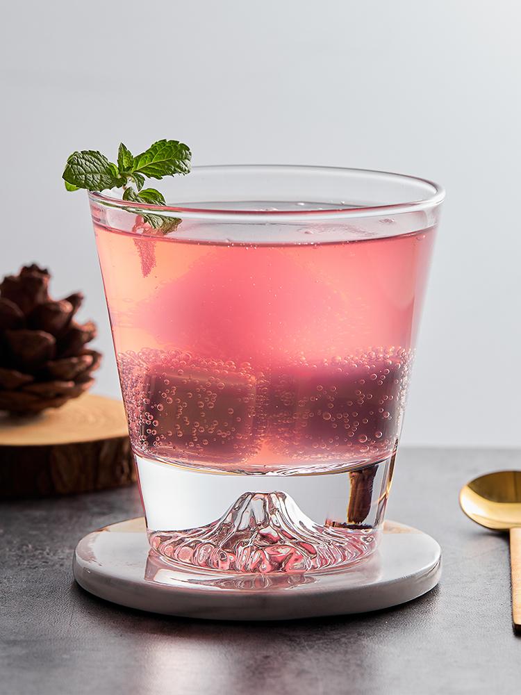 1 buc Cană Transparentă Muntele Zăpezii Japonez Muntele Fuji Pahar de Whisky Cană pentru Băutură Lapte la Micul Dejun Bere Vin Suc de Fructe Căni Cadou