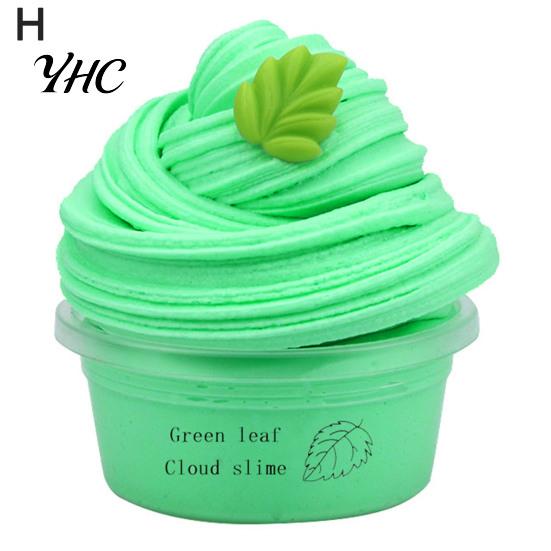 Soft 60ml Butter Slime Non-sticky with Charm Super Stress Relief Fruit Cherry Toy for Children Tear Resistant