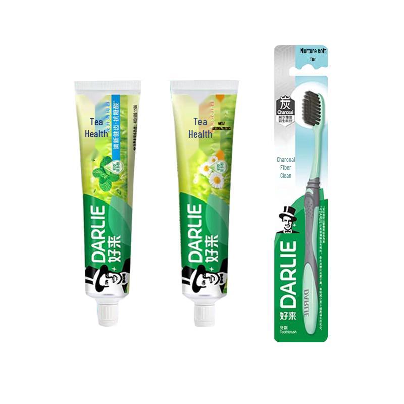 Darlie Tea Fresh Oral Care Toothpaste & Toothbrush Set