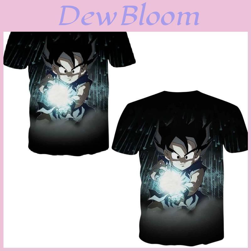 Trendy Anime Dragon Ball Series Men's T-shirt With Unique 3d Digital Print For Casual Wear