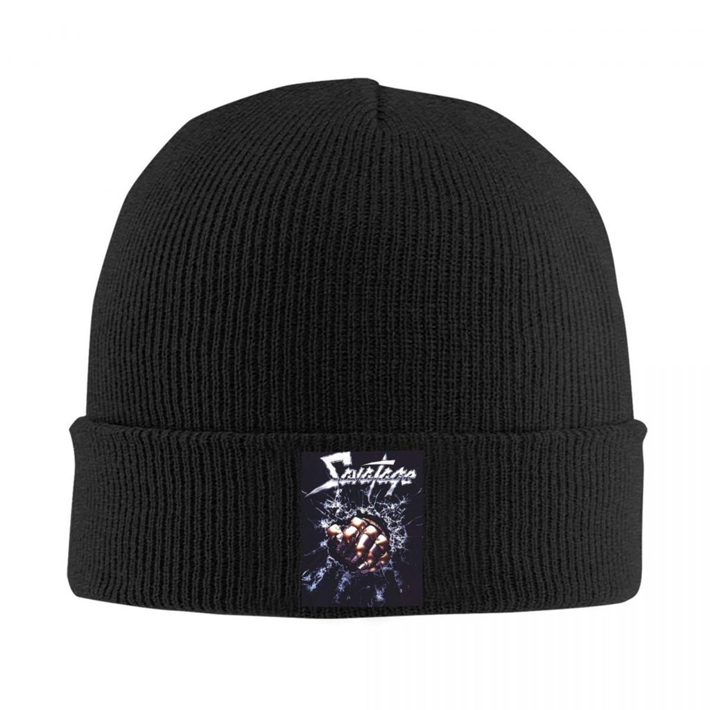 Savatage Band European Tour 2025 Warm Knitted Cap Hip Hop Bonnet Hat Autumn Winter Outdoor Beanies Hats for Unisex Adult