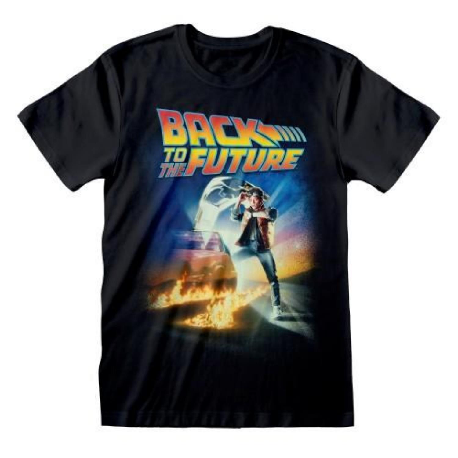 Back To The Future Unisex Adult Poster T-Shirt S