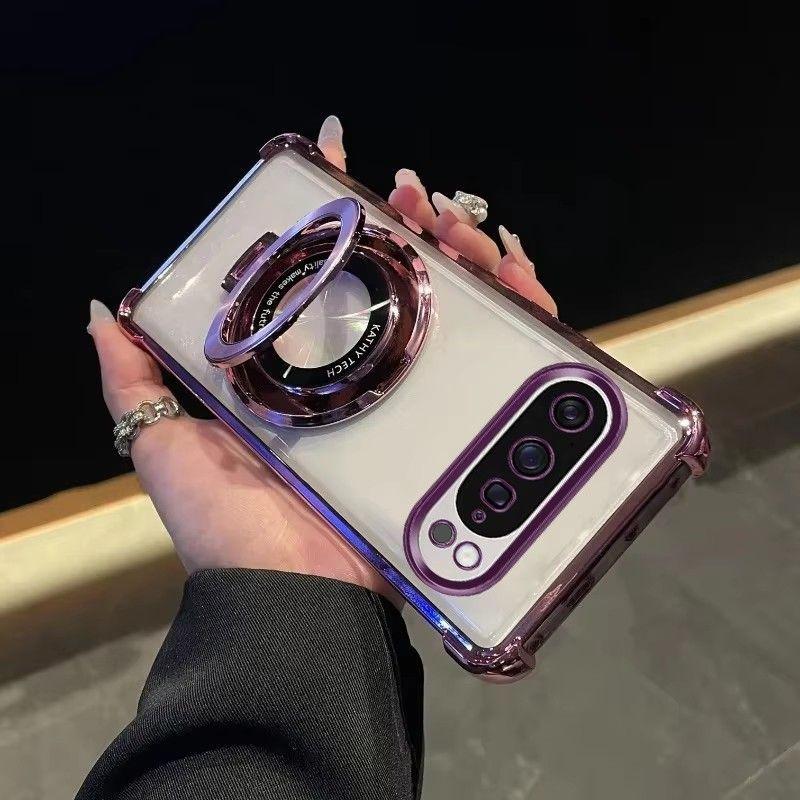 Transparente stoßfeste galvanisierte magnetische Handyhülle für Google Pixel 10 9 8 7 Pro XL 9A 8A 7A Silikonhülle