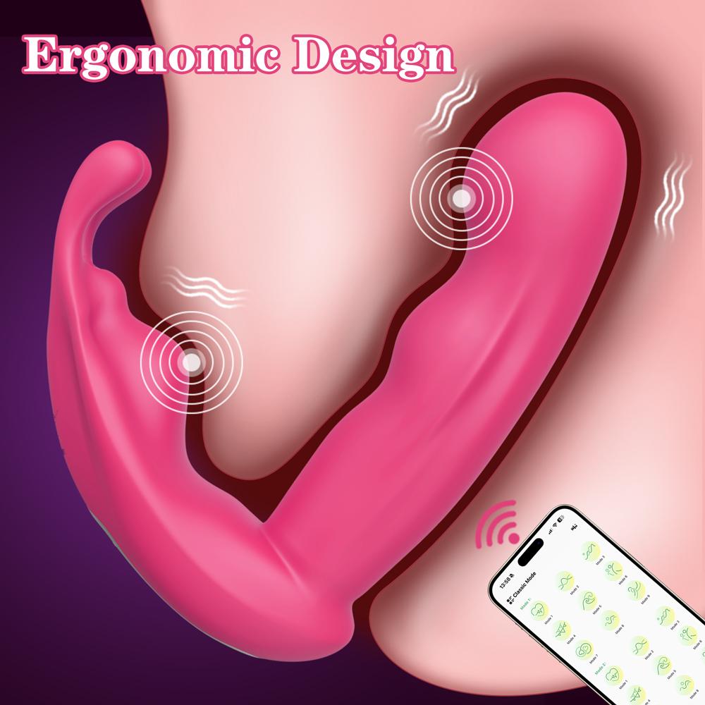 APP Bluetooth Control Vagina Vibrator Masturbation Women Clitoris Vibration Stimulator Wearable Vibrator Sexy Toys Adult Female