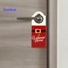 Christmas Wooden Doorknob Decoration Santa Claus Snowman Stocking Holiday Decor Door Handle Hanger Pendant Party Supplies