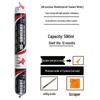 Weather-Resistant Black Silicone Sealant for Doors and Windows