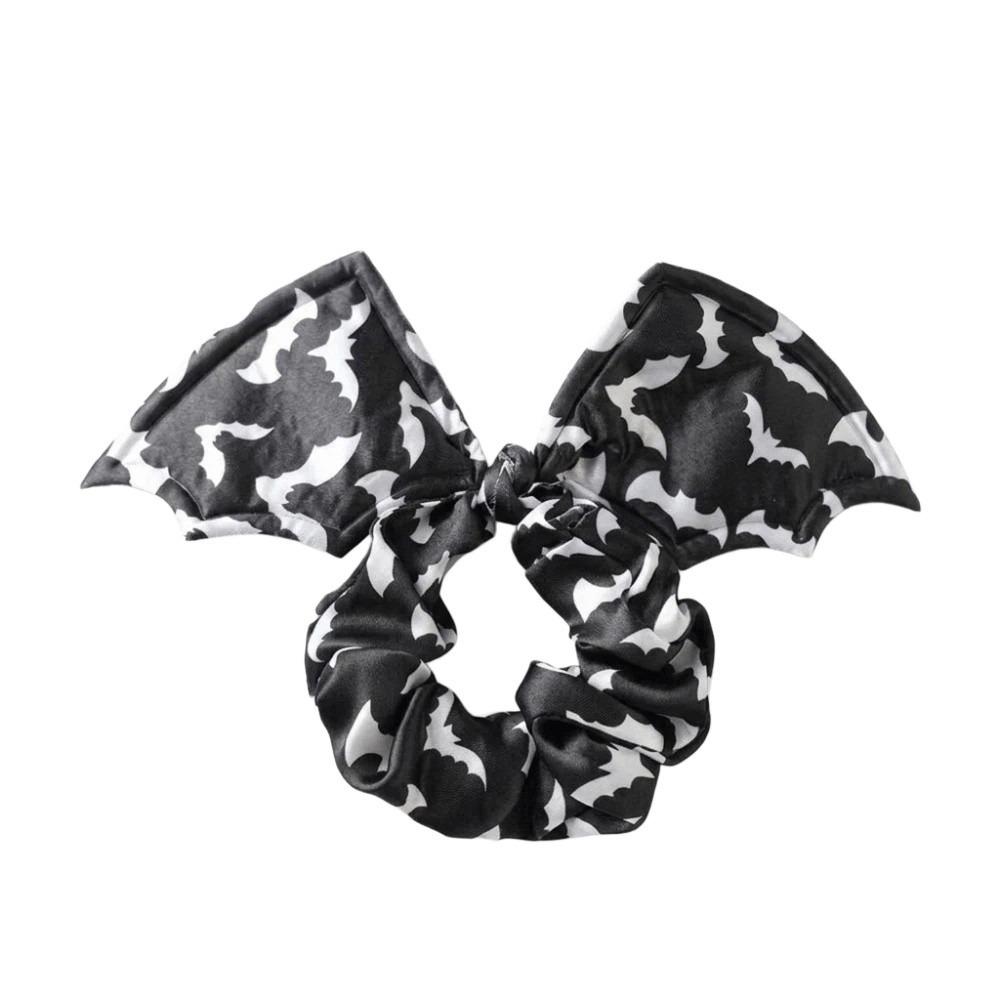Gothic Bat Scrunchie Star Spider Web Hair Tie Creative Halloween Hair Bow  Masquerades