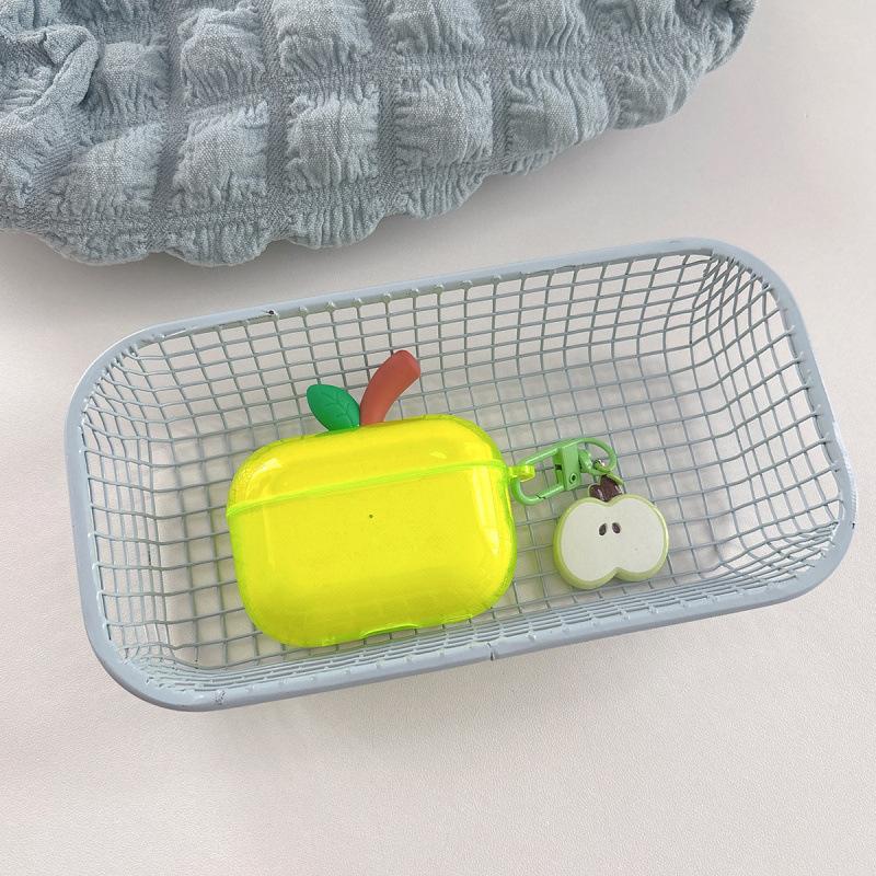 Transparent cartoon Apple earphone case is suitable for AirPods1pro1/pro1 fourth generation earphone case Transparent