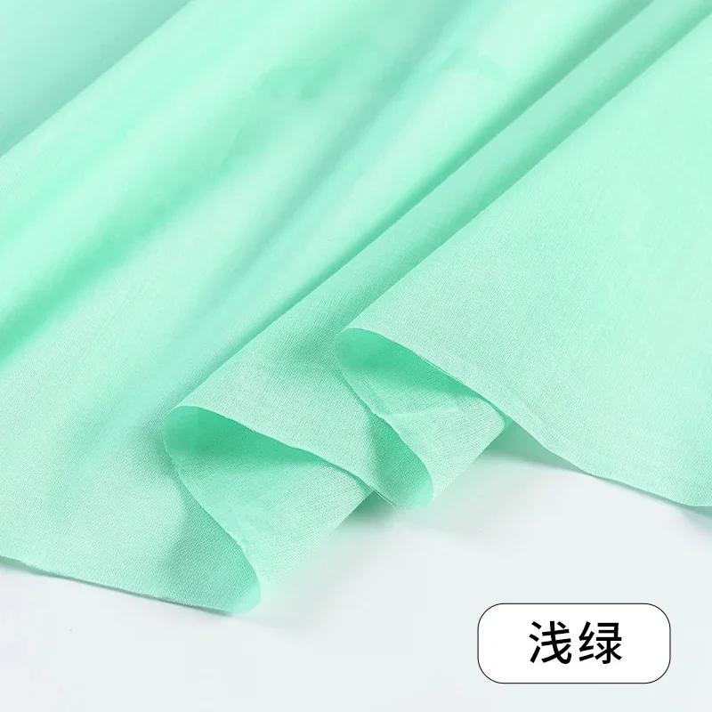 145x50/200cm Soft Breathable Pure Cotton Woven Gauze Fabric For Skirt Lining, Sun Protection Clothing Shirt Handmade DIY Fabric