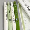 1/4Pcs Creative Cute Cartoon Panda Gradient Color Gel Pen Kawaii Student Stationery 0.5Mm Black Ink Pen School Office Supplies
