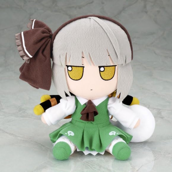 

Konpaku Youmu Plush Toy Touhou Plush Series Fluffy Youmu Kourindou Official Touhou Merchandise Tin Badge (Kourindou Ver.) 92, Version, [Bonus