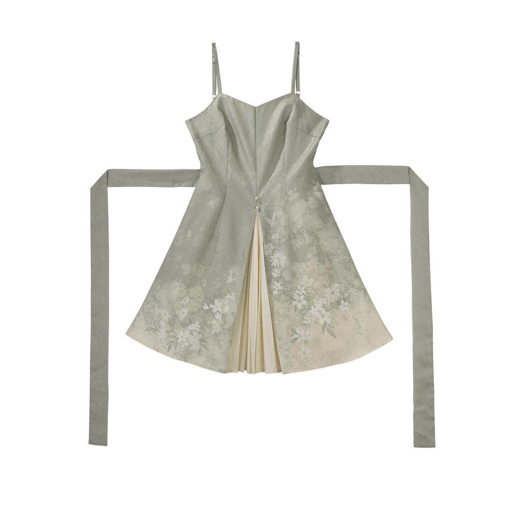 Yi Meng Ge Fangcao Ji Hanfu Set for Women - Chinese Style Top and Dress 7389