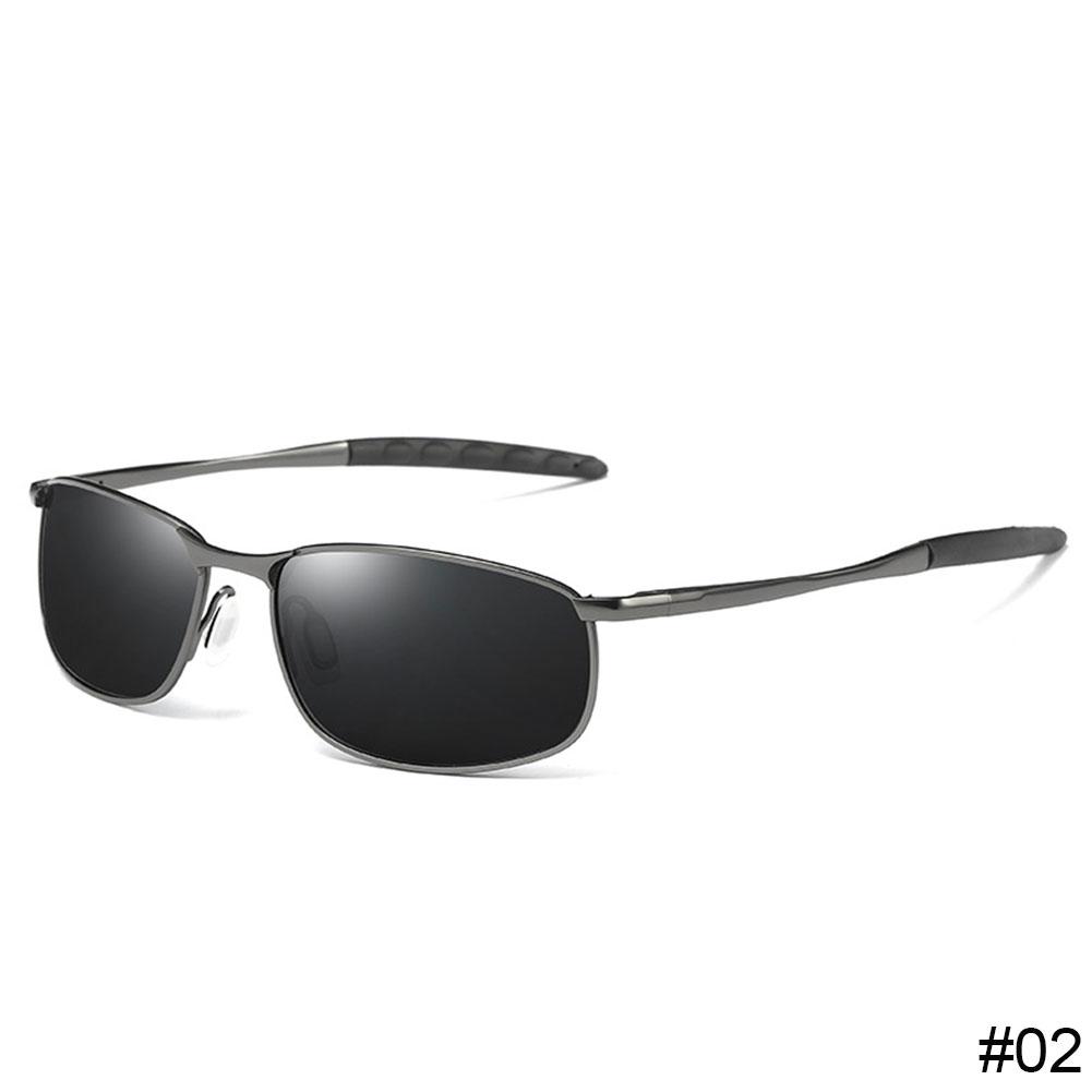 Men Metallic Polarized Metal Sunglasses Male Square Frame Classic Driving Shades Sun glasses