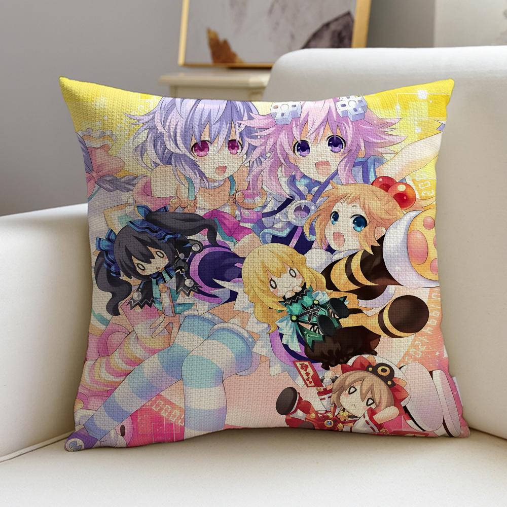Hyperdimension Neptunia Cushion Cover Soft Decorative Square Cushion Covers X X Pillowcases for Sofa Couch Home Bedroom