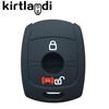 Silicone Key Case Shell 2/3 Button Car Key Cover for Ssangyong Rexton Actyon Kyron Korando Holder Keychain Car Key Cover Remote