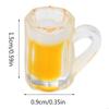 62KD 10 Pieces Simulation Beer Cups Mini Doll House Decor Dinnerware Gift for Kids