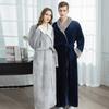 Kuscheliger Flanell-Bademantel: Verdickter Samt Partnerpyjama - Herren Langer Stil & Damen Niedliche Loungewear