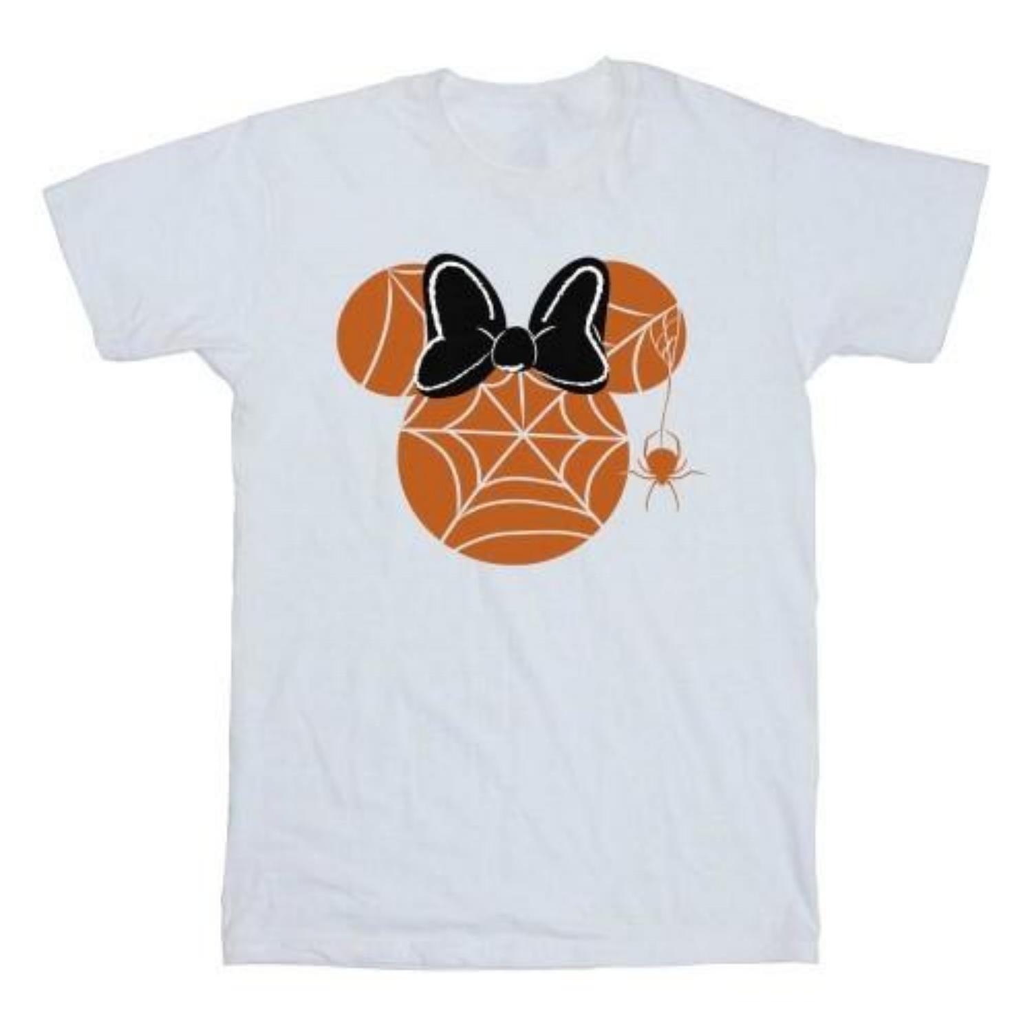 Minnie Mouse Girls Cobweb Cotton T-Shirt S чёрный