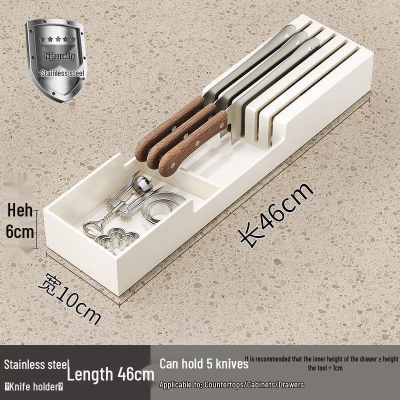 Qiwei Wooden Horizontal Drawer Knife Organizer