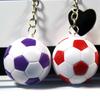 14pcs Pull On Closure Soccer Keychains PP Football Keyrings Soccer Key Chain  Bag Decoration