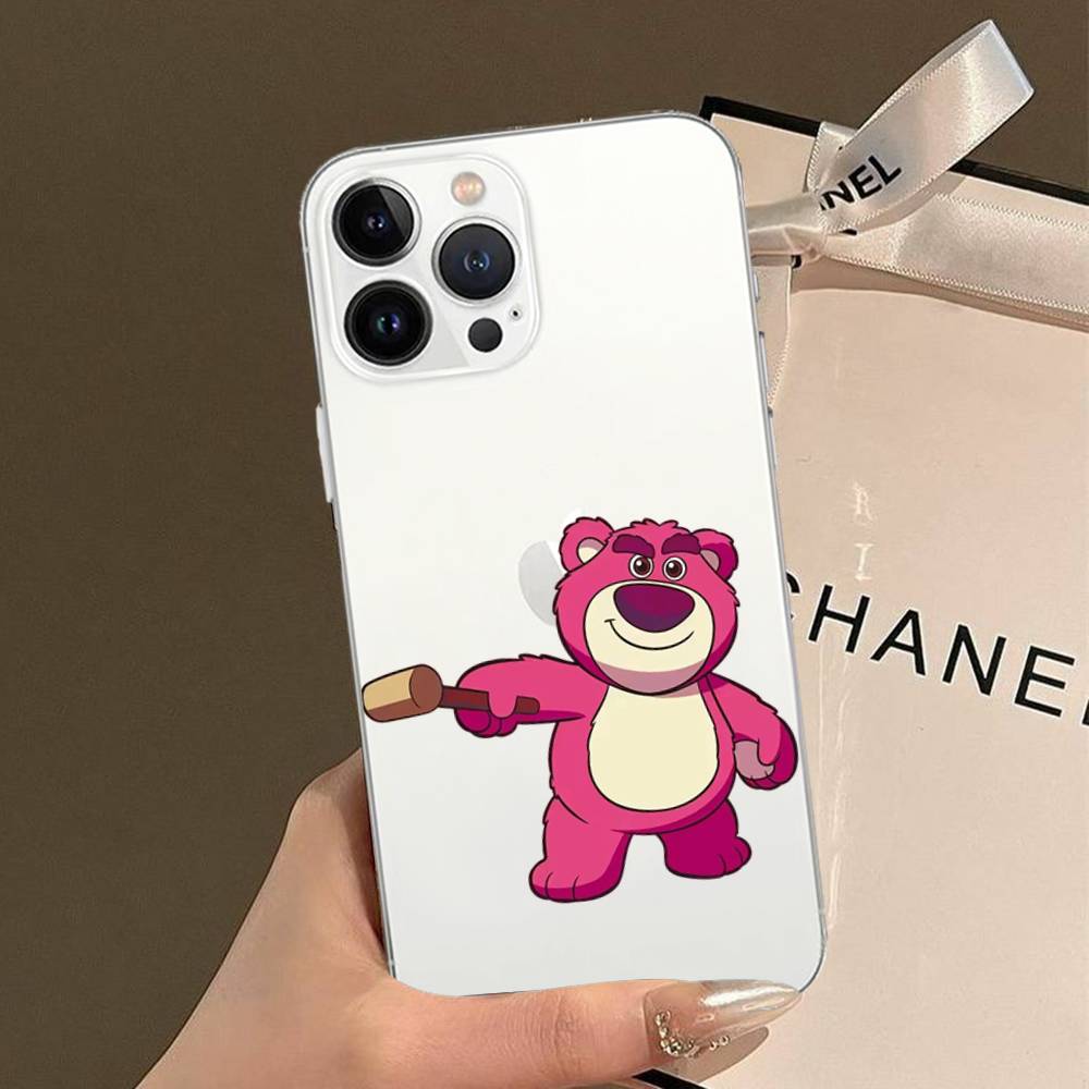 Cute L-Lotso Phone Case For IPhone 17/16/15/11/13/14 Pro Max Plus/X/Xr/Xs Max/12mini Air Transparent Clear